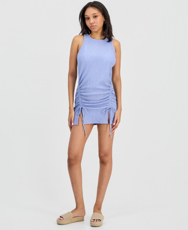 Juniors' Front-Ruched Cover-Up Tank Dress, Macy's Exclusive