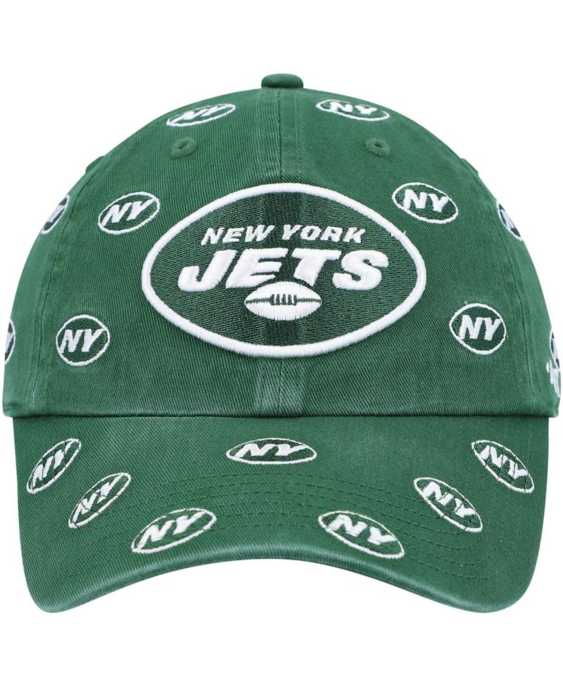 Women's '47 Green New York Jets Confetti Clean Up Adjustable Hat