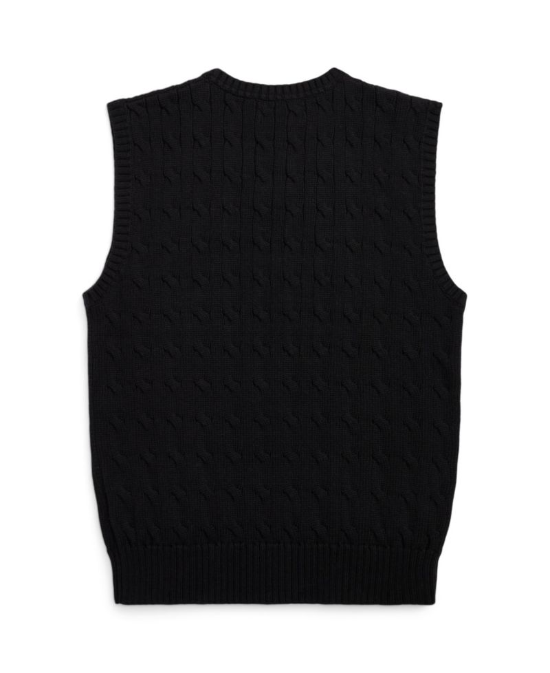 Big Boys Cable- Knit Sweater Vest