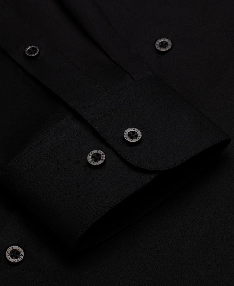Men's Solid Slim-Fit Dress Shirt