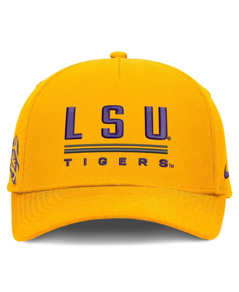 Men's Gold LSU Tigers 2026 Sideline Dri-FIT Rise Adjustable Hat