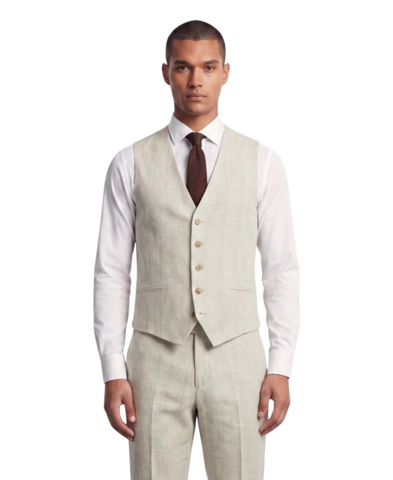 Men's Beckford Slim Fit Check Waistcoat