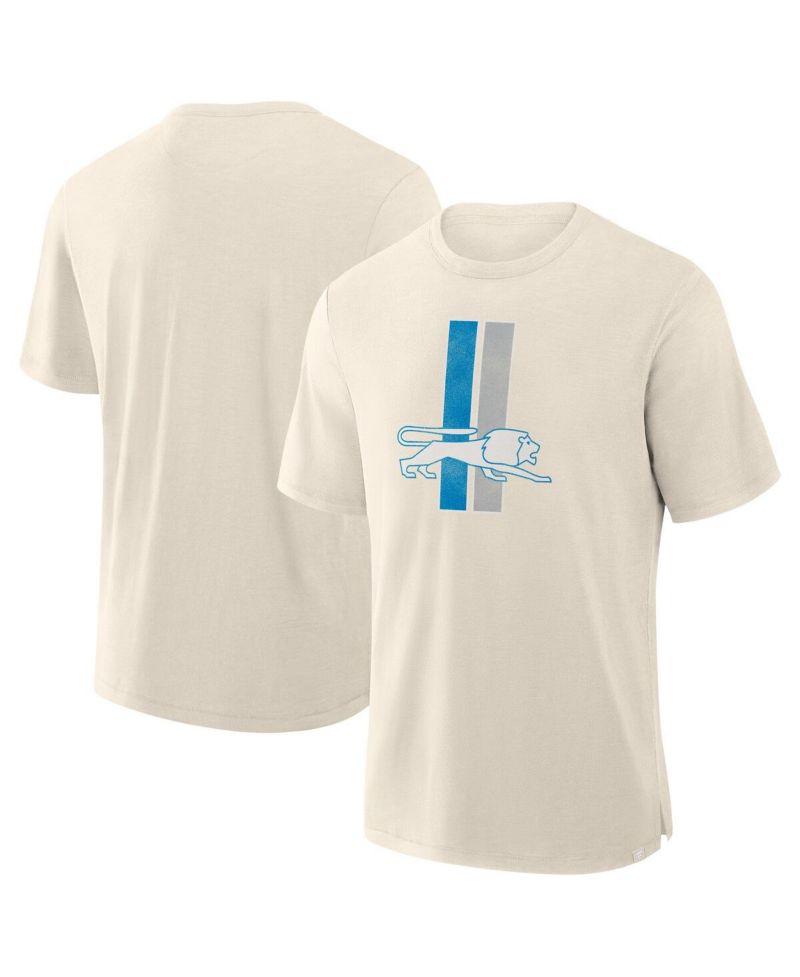 Men's Cream Detroit Lions Slub T-Shirt