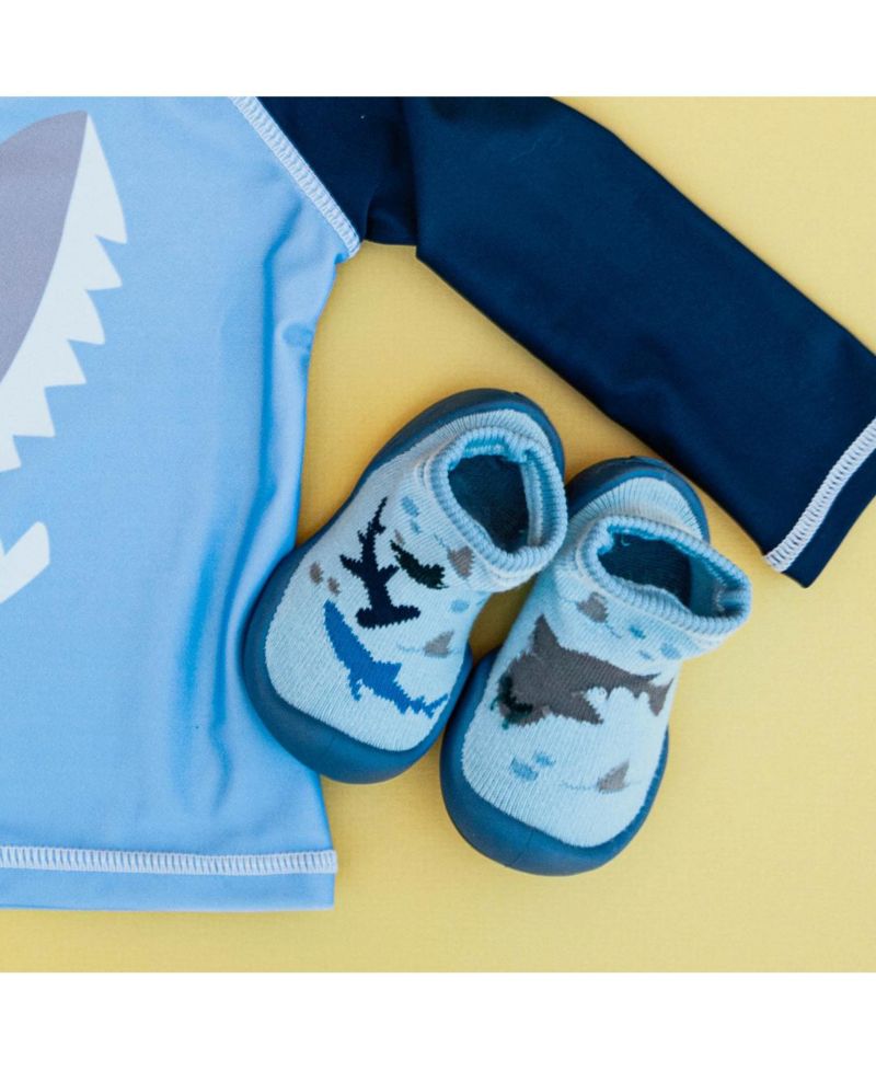 Baby Boys First Walk Sock Shoes Shark Tank