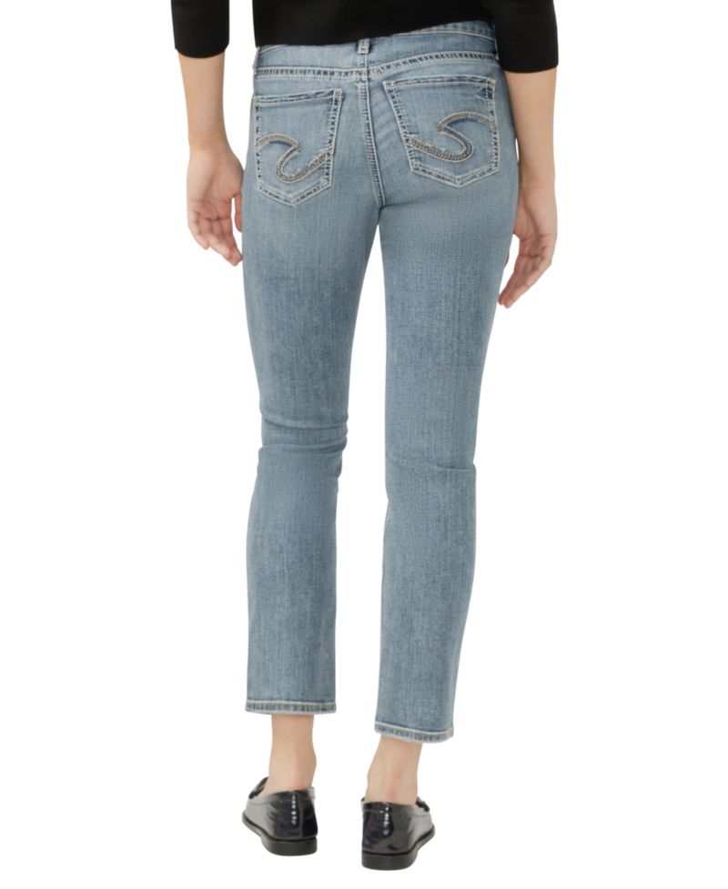 Women's Elyse Mid Rise Comfort Fit Straight Leg Jeans