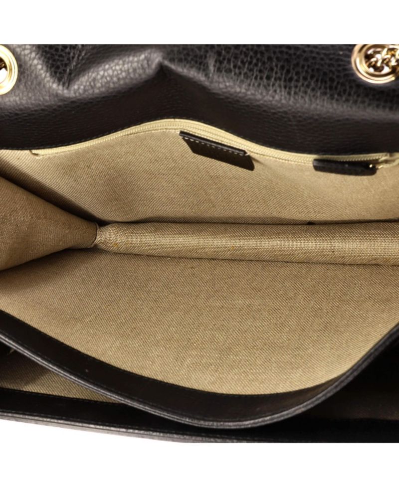 Medium Interlocking Shoulder Bag Leather