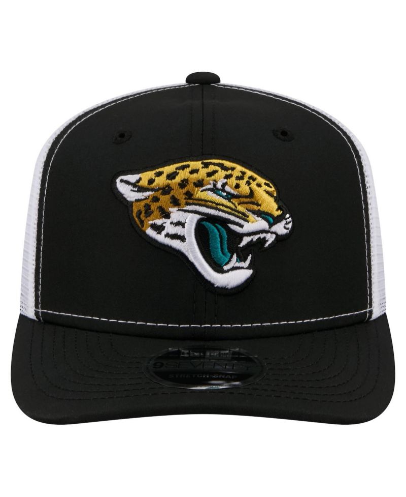 Men's Black Jacksonville Jaguars 9SEVENTY Trucker Adjustable Hat