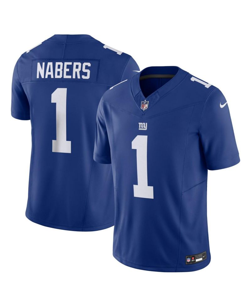 Men's Malik Nabers Royal New York Giants Vapor F.U.S.E. Limited Jersey