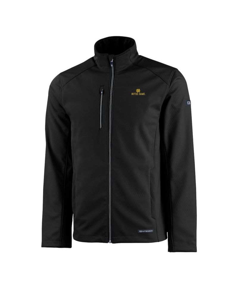 Men's Black Notre Dame Fighting Irish Evoke Eco Softshell Full-Zip Jacket