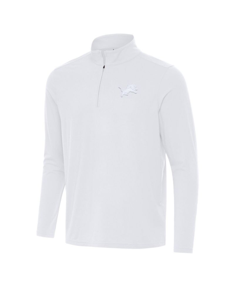 Men's Detroit Lions Intent Quarter-Zip Mock Neck Long-Sleeve Jacket