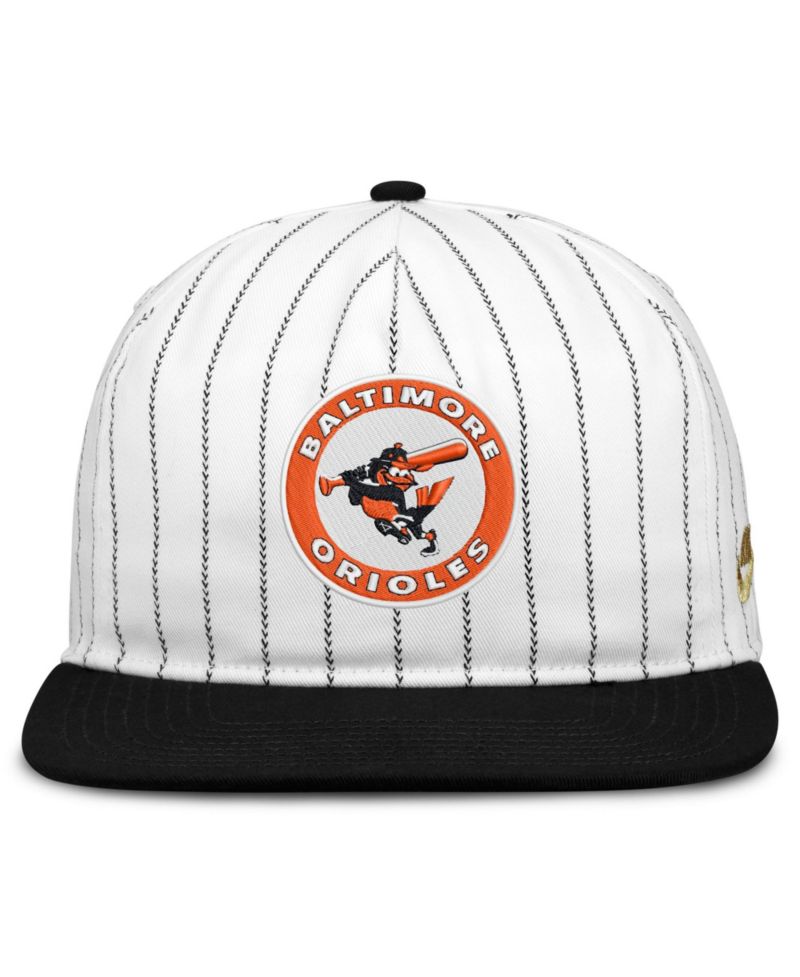 Men's White/Black Baltimore Orioles Cooperstown Collection Pro Adjustable Hat