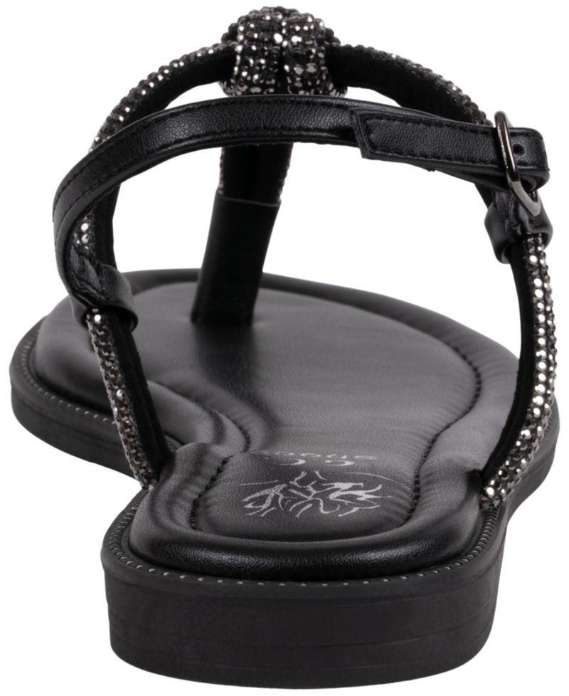 Women's Alonde Embellished T-Strap Flat Sandals