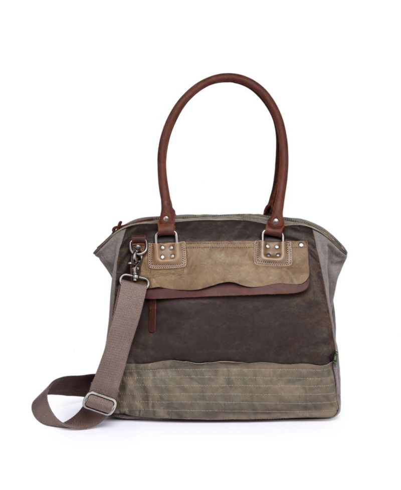 Tapa Canvas Satchel Bag
