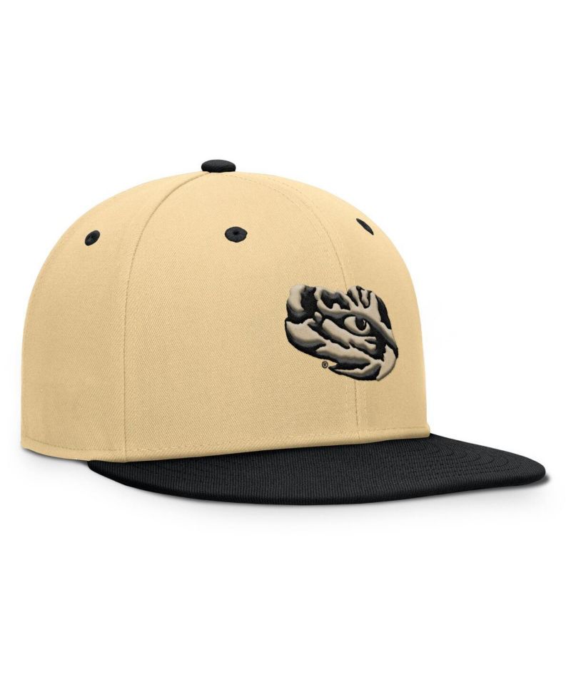 Men's Gold/Black LSU Tigers Balance Fitted Hat