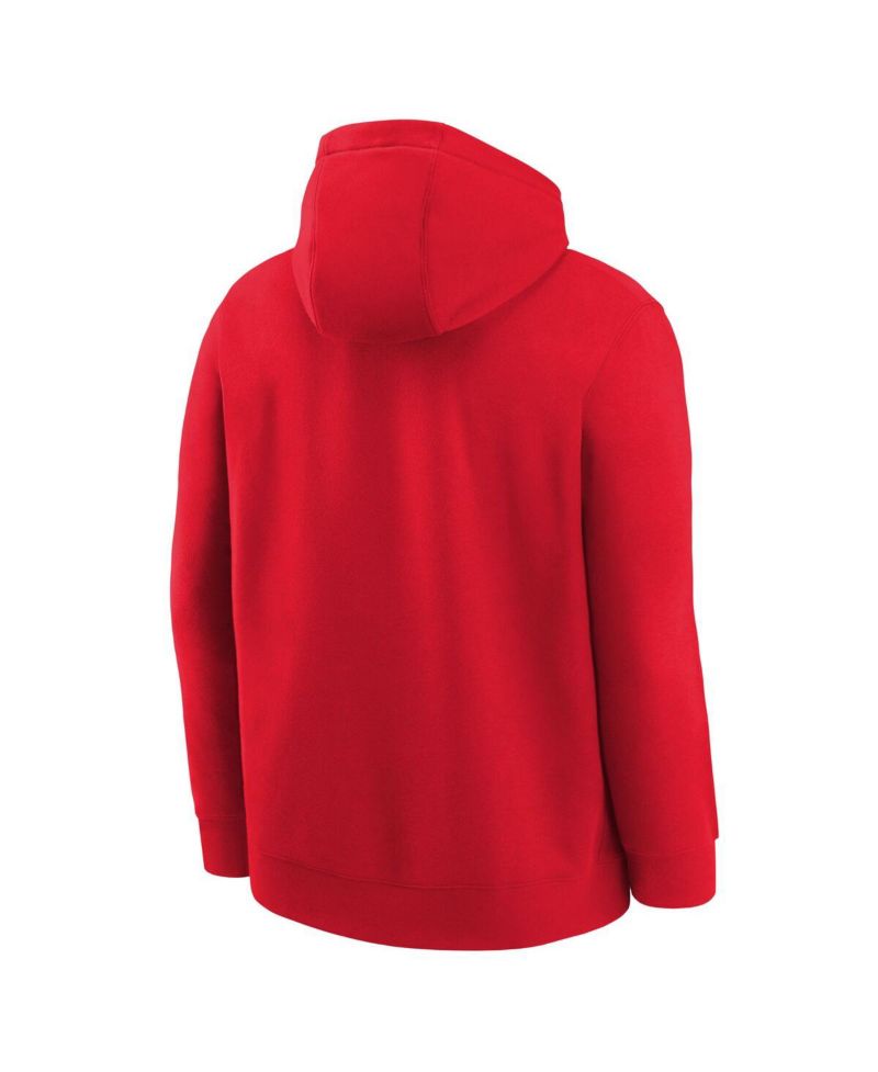 Big Boys and Girls Red Chicago Bulls 2025/26 Club Fleece Practice Hoodie
