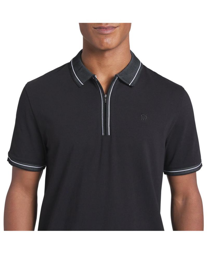 Men's Duke Cotton Zip Polo