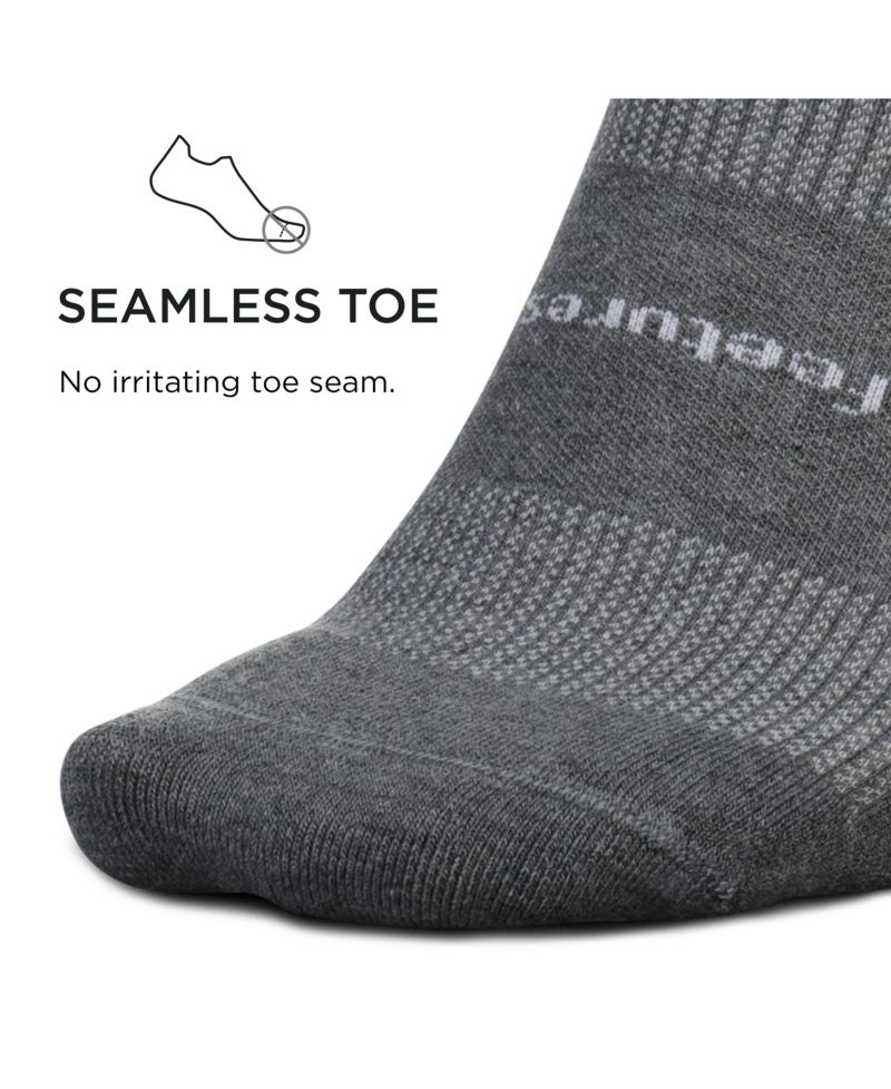 Men's High Performance Max Cushion Ankle Sock - No Show Socks for Women & Men with Heel Tab