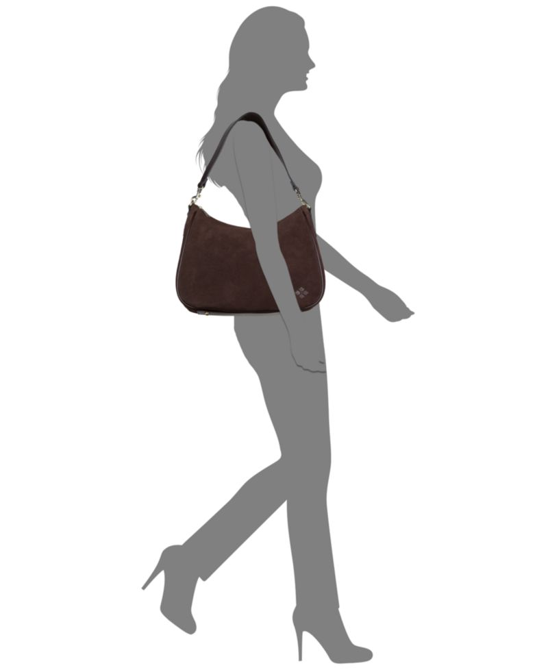Athani Suede Large Shoulder Handbag