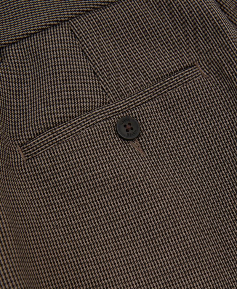 Petite Gabi Puppytooth Slim-Fit Trousers