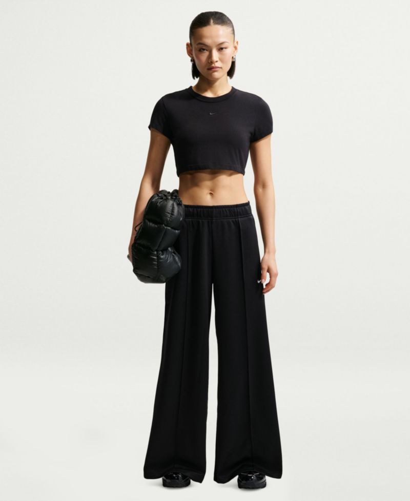 Women's Sportswear Mid-Rise Wide-Leg Track Pants