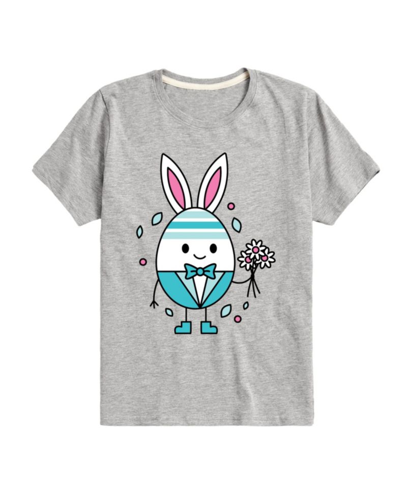 Big Boys Happy Easter Bunny Egg Graphic T-Shirt