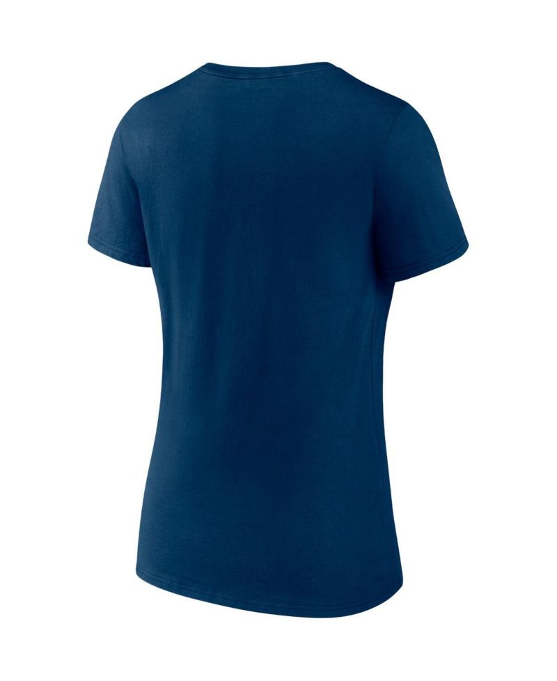 Women's Deep Sea Blue, Gray Seattle Kraken Parent 2-Pack V-Neck T-shirt Set