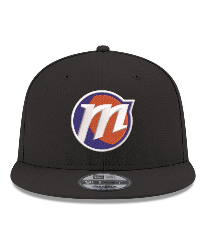 Men's and Women's Black Phoenix Mercury Core Logo 9FIFTY Snapback Hat