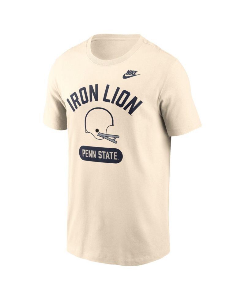 Men's Natural Penn State Nittany Lions Legacy Arch Helmet T-Shirt