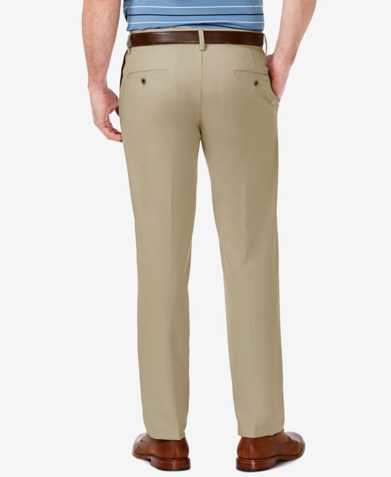 Men's Cool 18 PRO Stretch Straight Fit Flat Front Dress Pants
