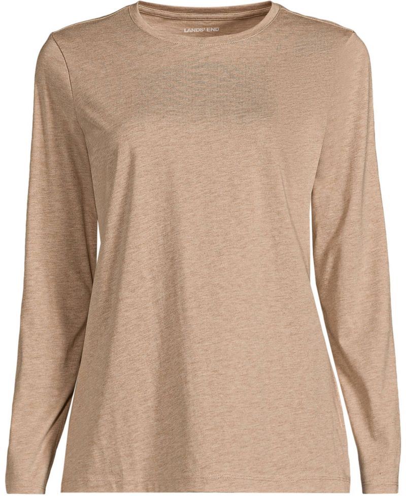 Women's Supima Cotton Long Sleeve Crewneck T-Shirt