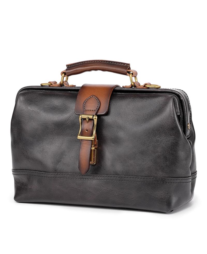Doctor Small Leather Crossbody Satchel Bag