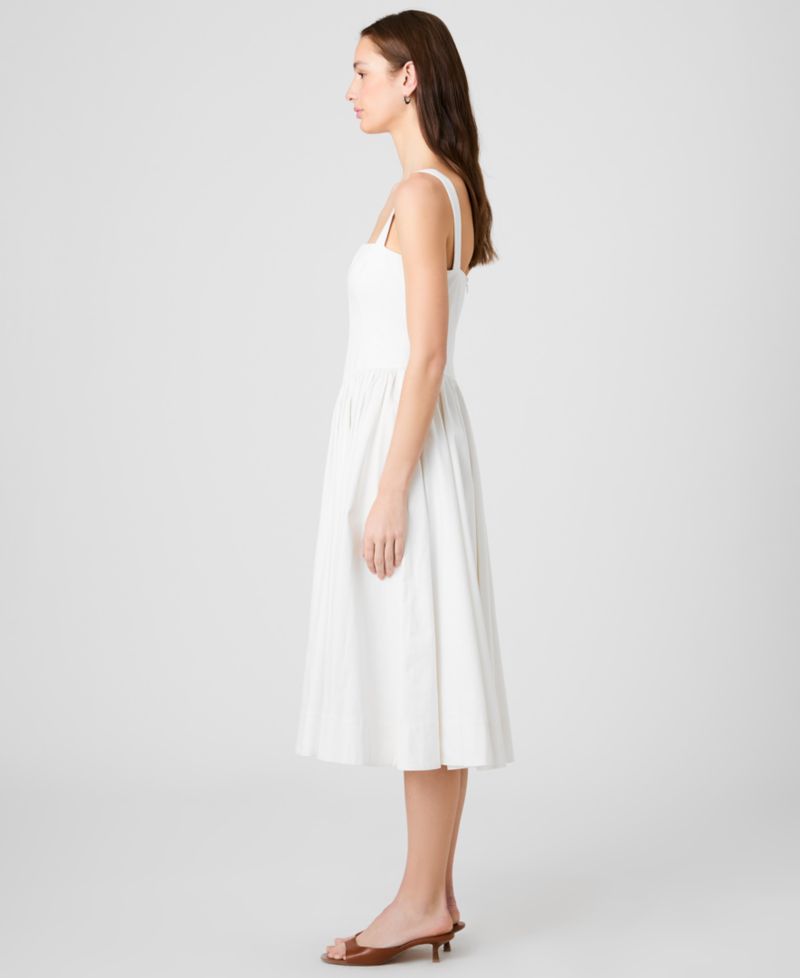 Women's Fitted Bodice Midi Dress