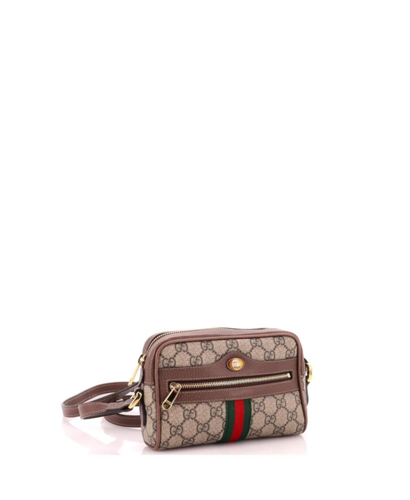 Mini Ophidia Shoulder Bag GG Coated Canvas