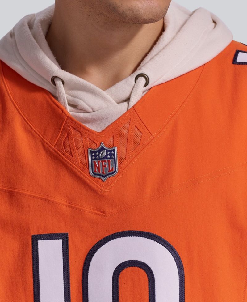 Men's Caleb Williams Orange Chicago Bears Alternate Vapor F.U.S.E. Elite Jersey