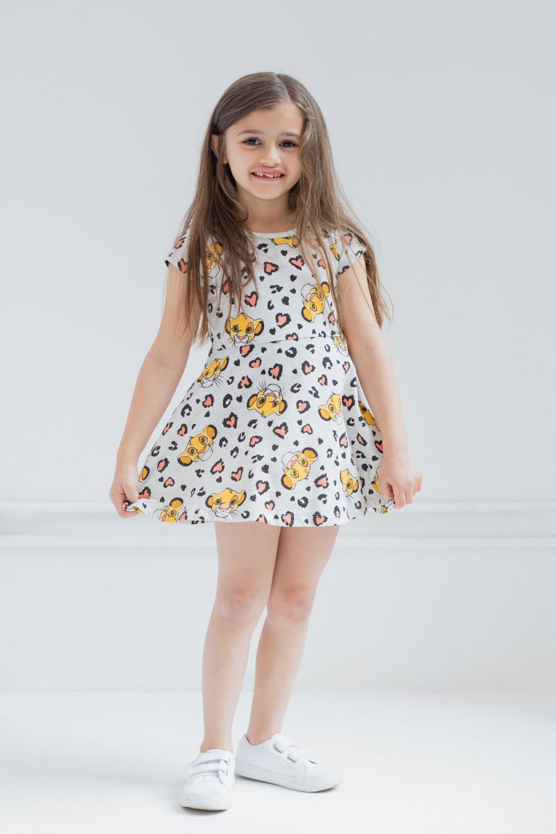 Girls Disney Lilo & Stitch Simba French Terry Skater Dress to