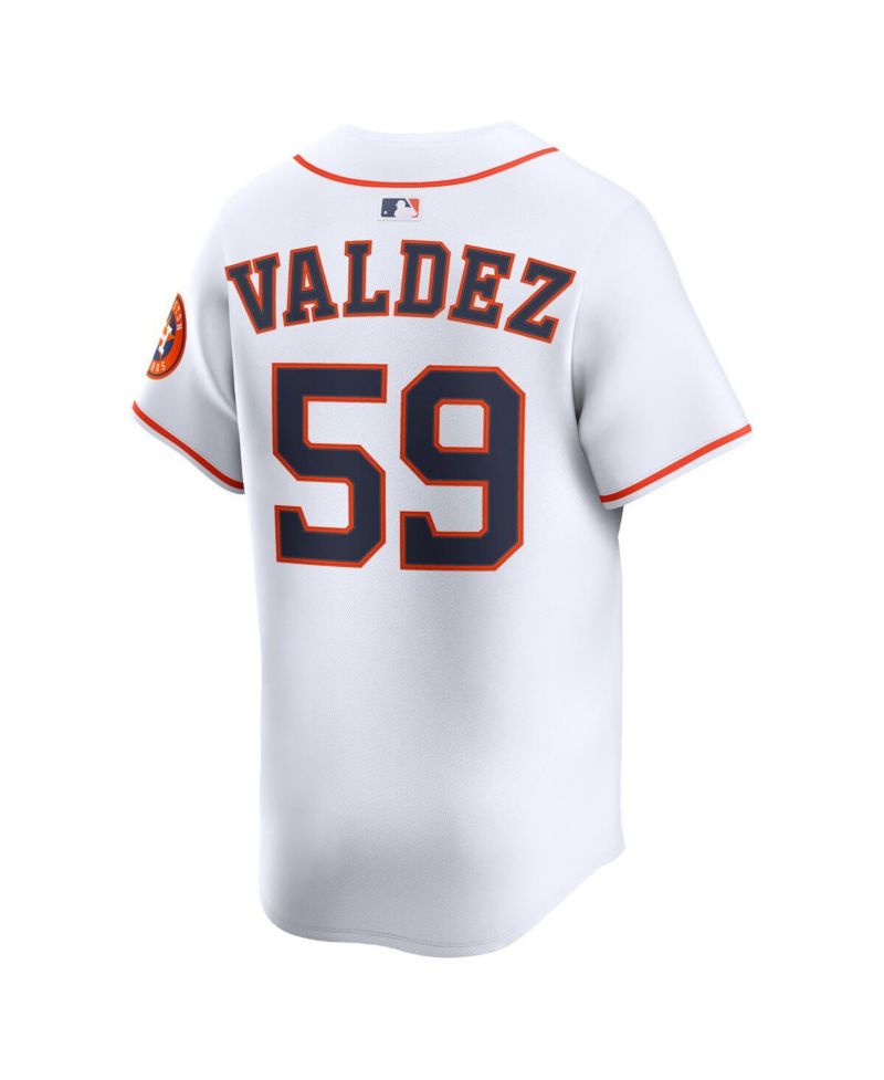 Men's Framber Valdez White Houston Astros Home Limited Player Jersey