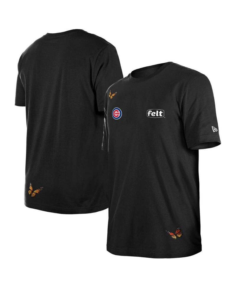 x Felt Men's Black Chicago Cubs T-Shirt