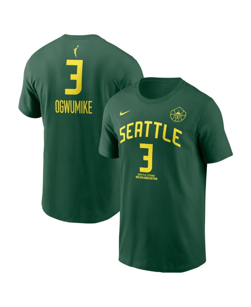 Men's and Women's Nneka Ogwumike Green Seattle Storm Explorer Edition Name & Number T-Shirt