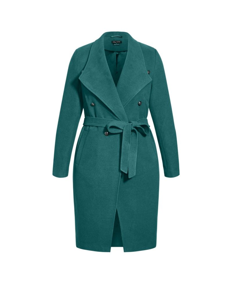 Plus Size Sassy Military Coat