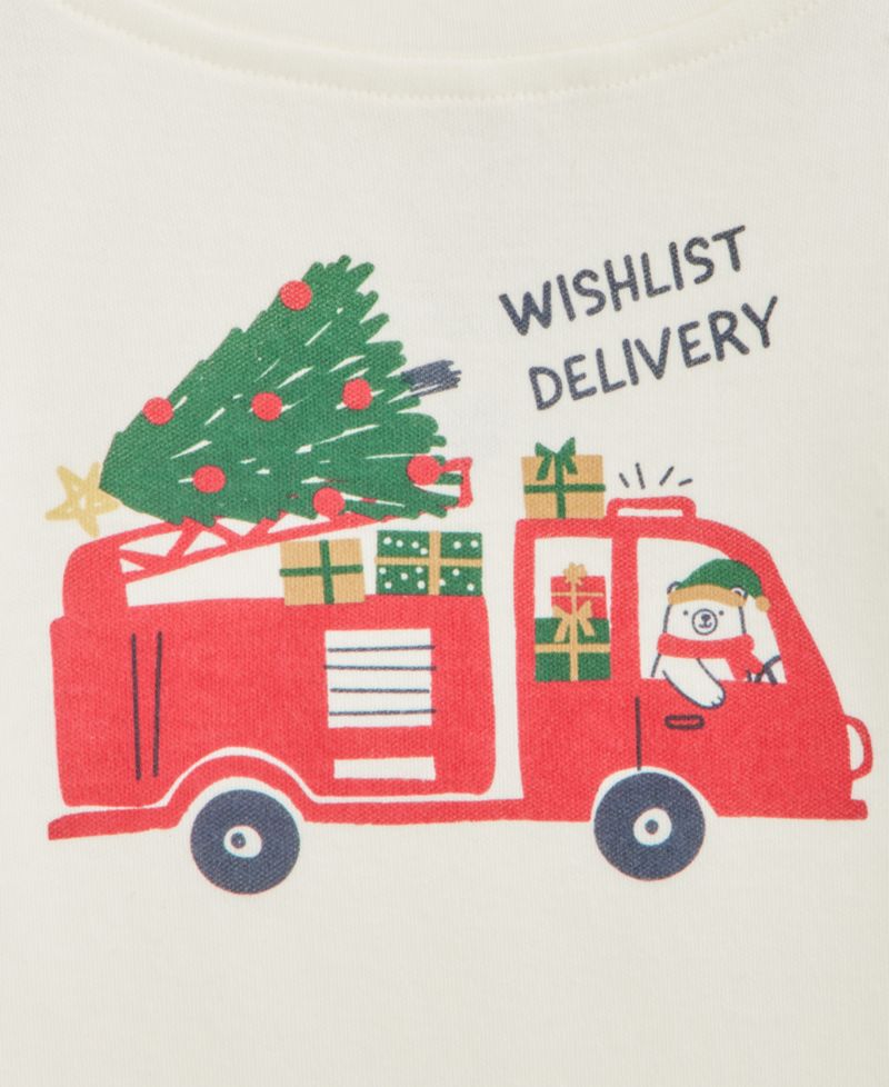 Baby Boys' 3M-24M Mix & Match Long-Sleeve Special Delivery Firetruck T-Shirt