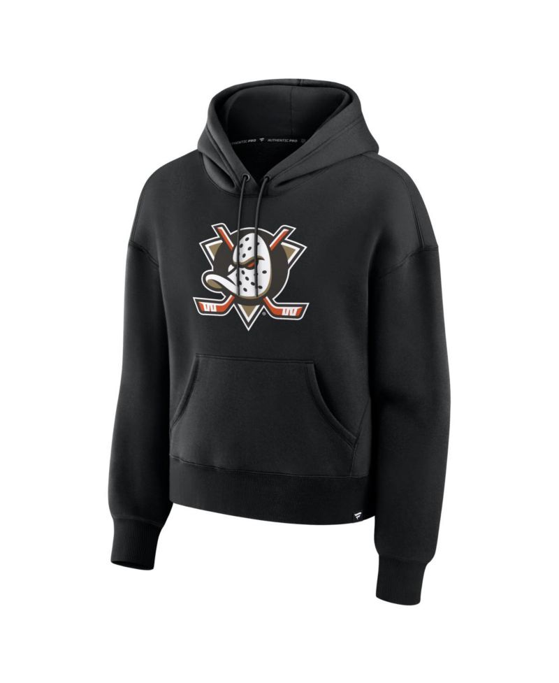 Women's Black Anaheim Ducks Essential Hoodie