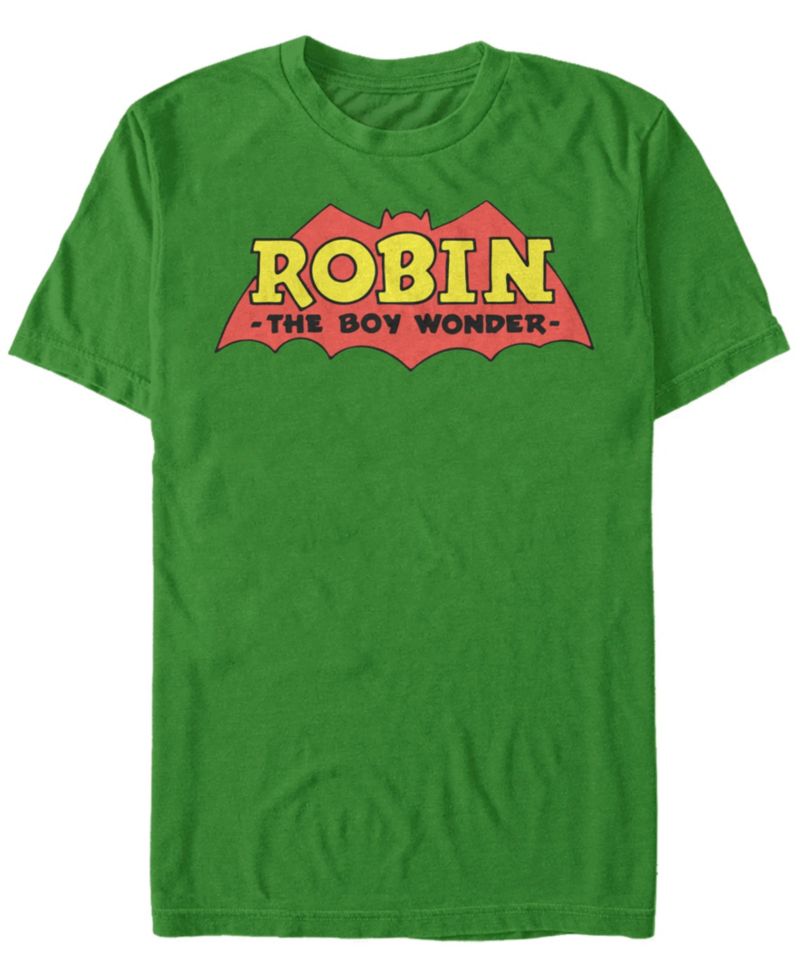 DC Men's Batman Robin The Boy Wonder Logo Short Sleeve T-Shirt