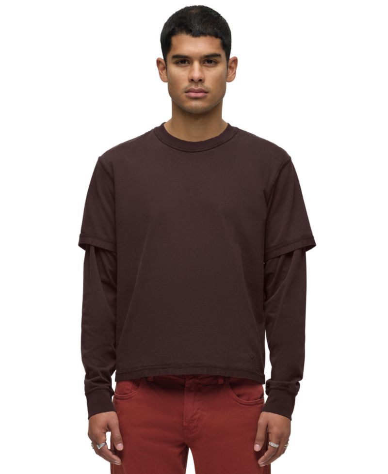 Men's Hybrid Long-Sleeve Relaxed-Fit T-Shirt