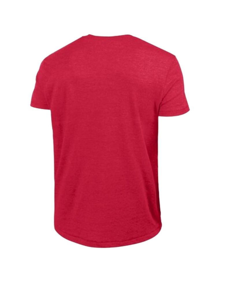 Men's Red New York Giants Ultimate Tri-Blend T-Shirt