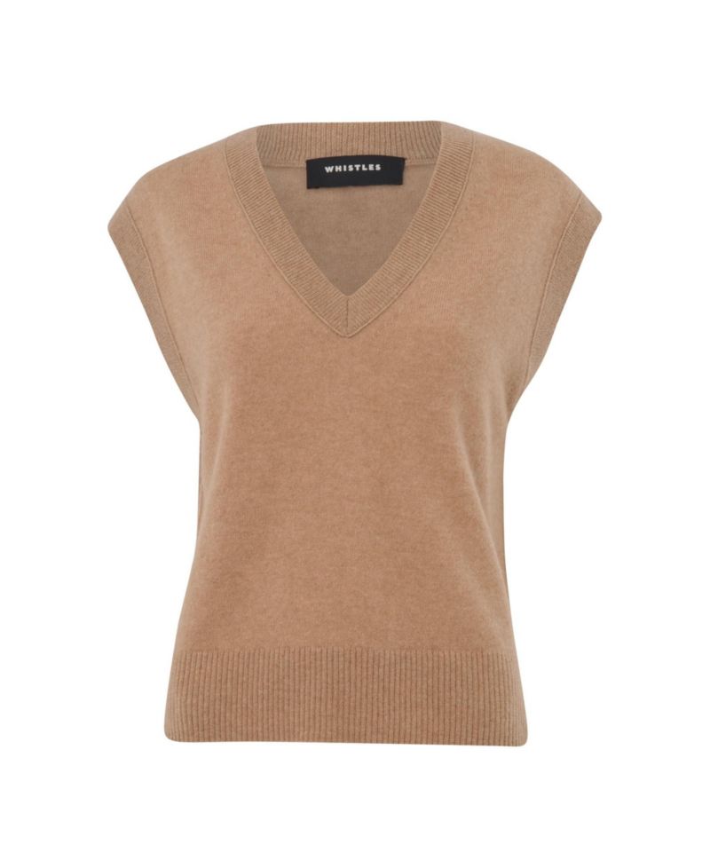 Women's Cashmere V-Neck Vest