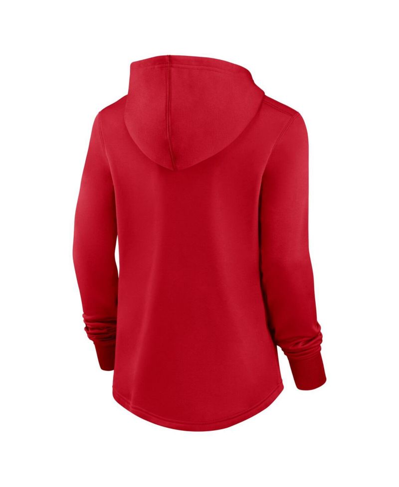 Women's Red St. Louis Cardinals Authentic Collection Pregame Performance Pullover Hoodie