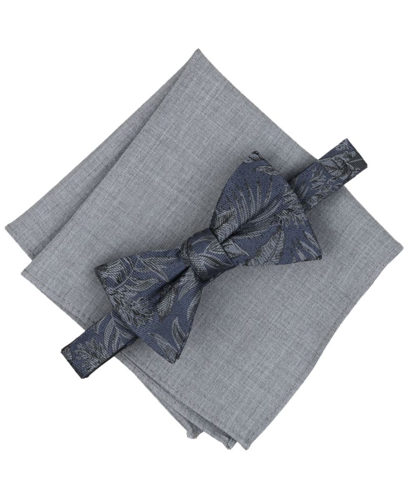 Men's Santo Floral Bow Tie & Pocket Square 2-Piece Set