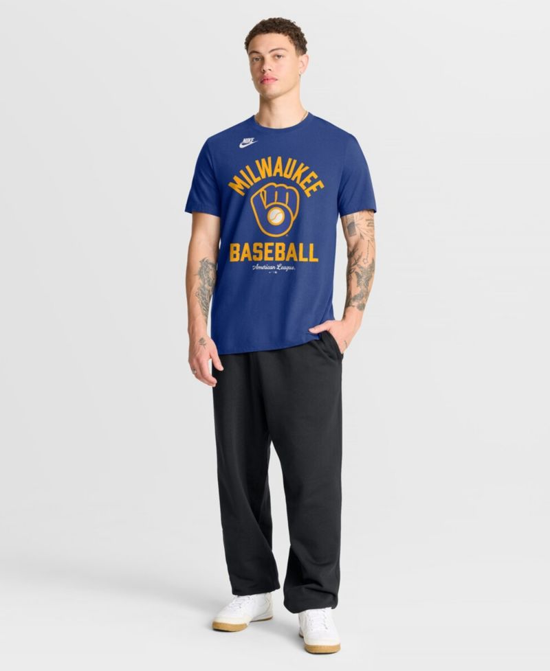 Men's Royal Milwaukee Brewers Cooperstown Collection T-Shirt