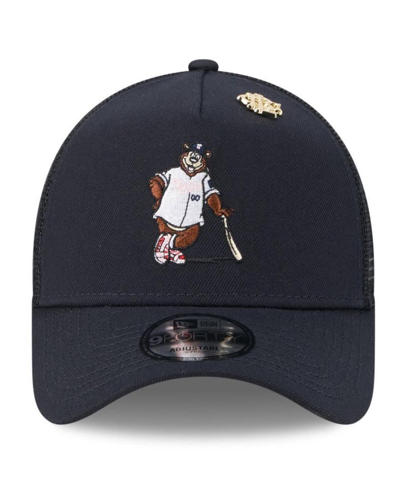Men's Navy Minnesota Twins 2025 Big League Chew A-Frame 9FORTY Adjustable Trucker Hat
