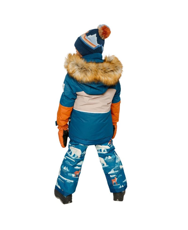 Big Boys Boy(6-14) Two Piece Play Snowsuit Bear Print Pants
